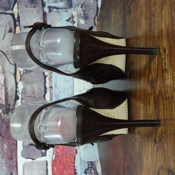 Guess by Marciano Leather Peep-toe Heels - Picture 7 of 16